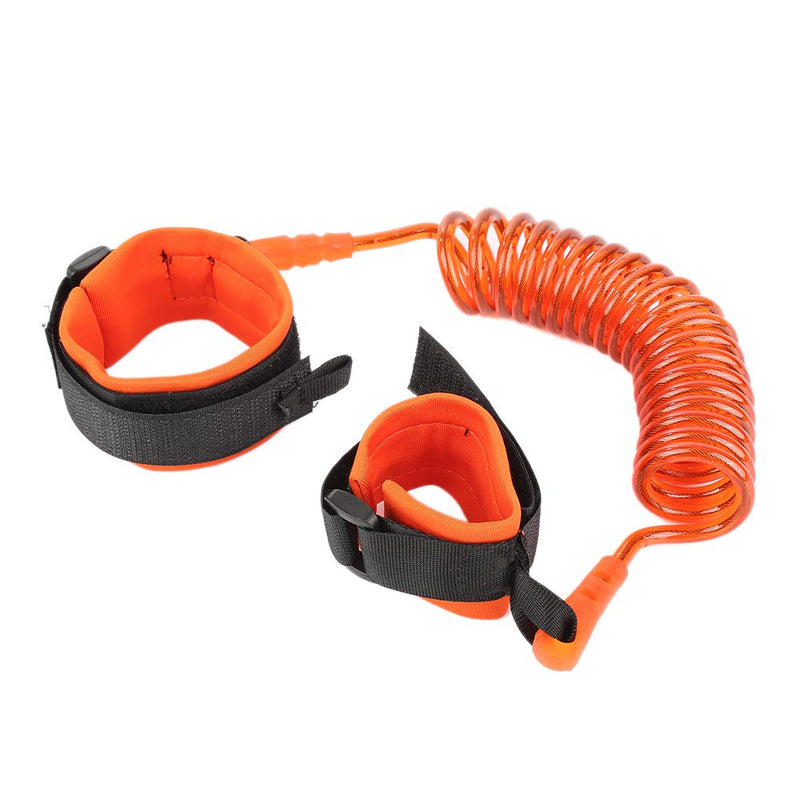 2 Meter Anti Lost Safety Wrist Bracelet for Baby Child,with Extra Long Harness Strap Walking Hand Belt(Orange)