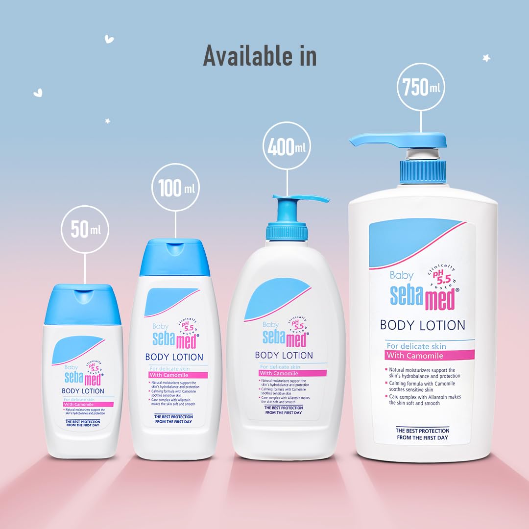 Sebamed Baby Body Lotion|Ph 5.5|Long Lasting Moisturiser|Quickly Absorbed| 400 Ml