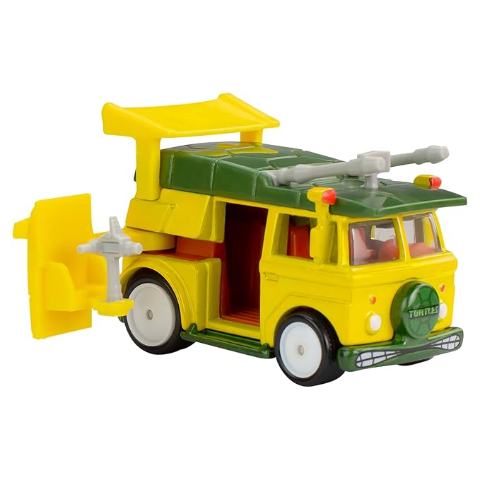 Hot Wheels TMNT Party Wagon, 1:64 Scale Die-Cast Replica from Popular Movie, TV Show or Video Game (Styles May Vary)