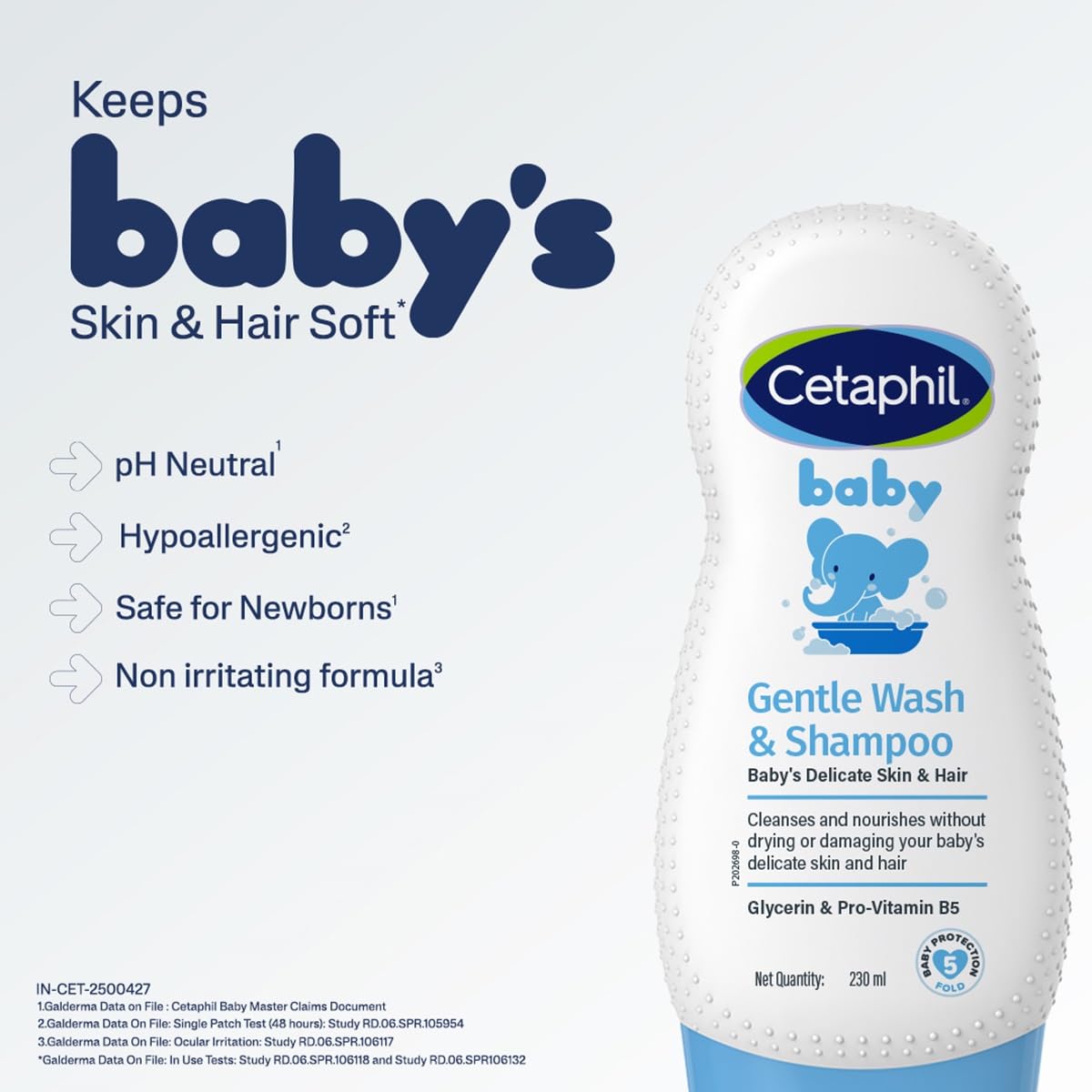 Cetaphil Baby Gentle Wash & Shampoo , 230 ml