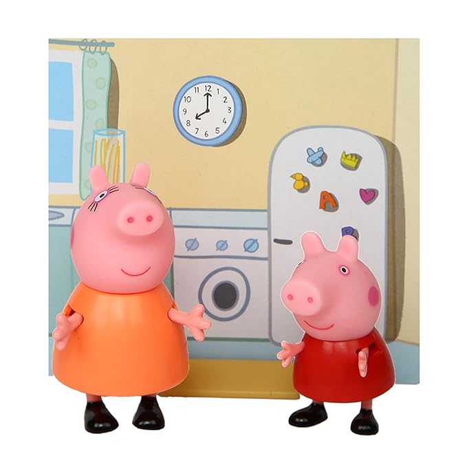 PEPPA PIG and George Twin Figure Fun Pack with Two Poseable Figures and a Scene Card