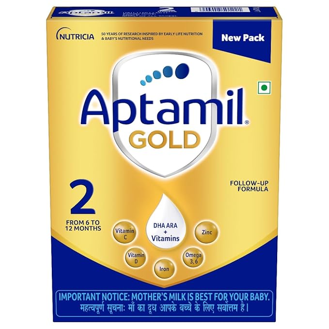 Aptamil Gold 2 Follow Up Infant Formula Powder (After 6 Months), Stage 2 - 400G Bag-In-Box