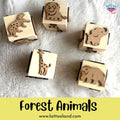 Wooden Forest Animals Stamp Dice