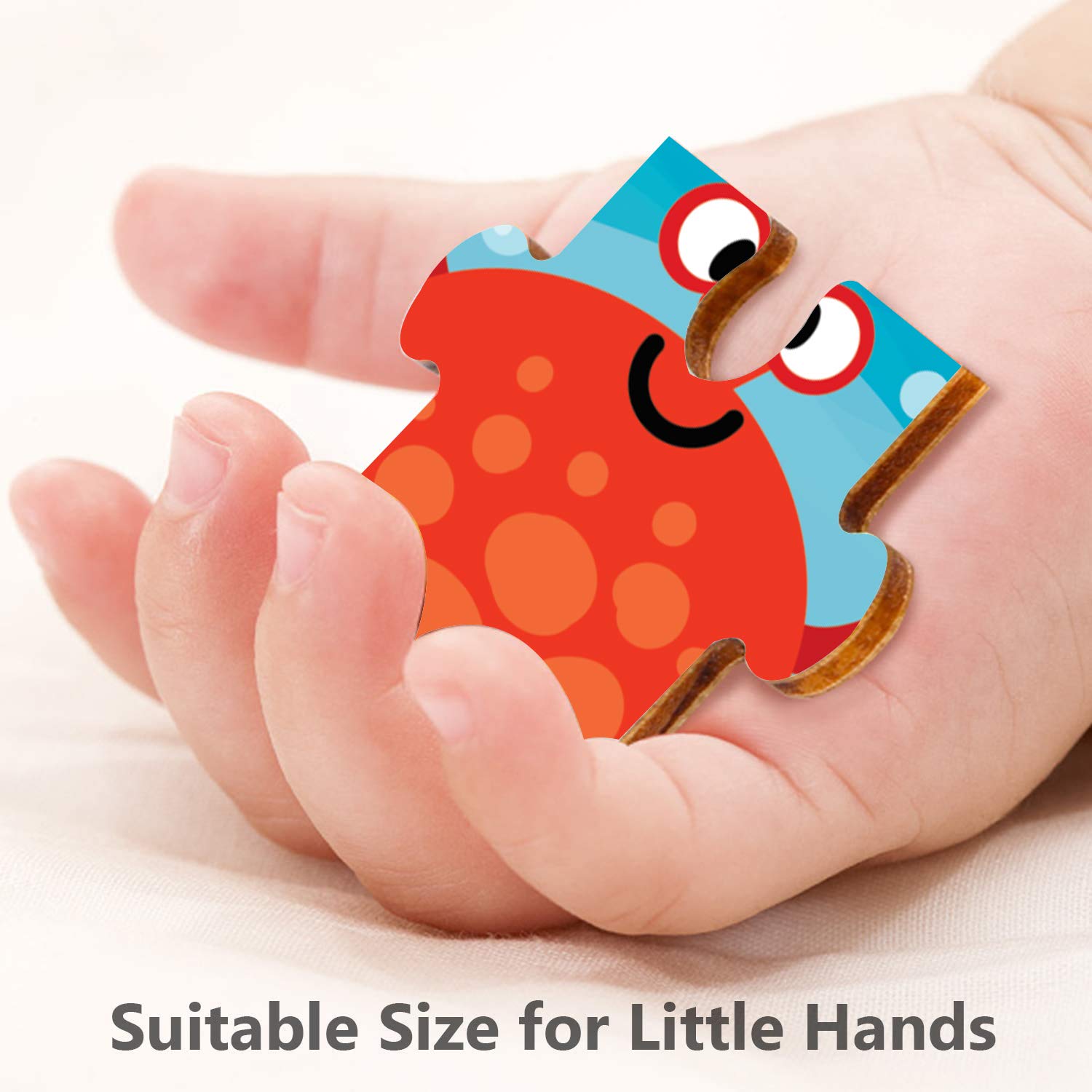 Webby 4 In 1 Wooden Sea Creature Puzzle Toy, 36 Pcs