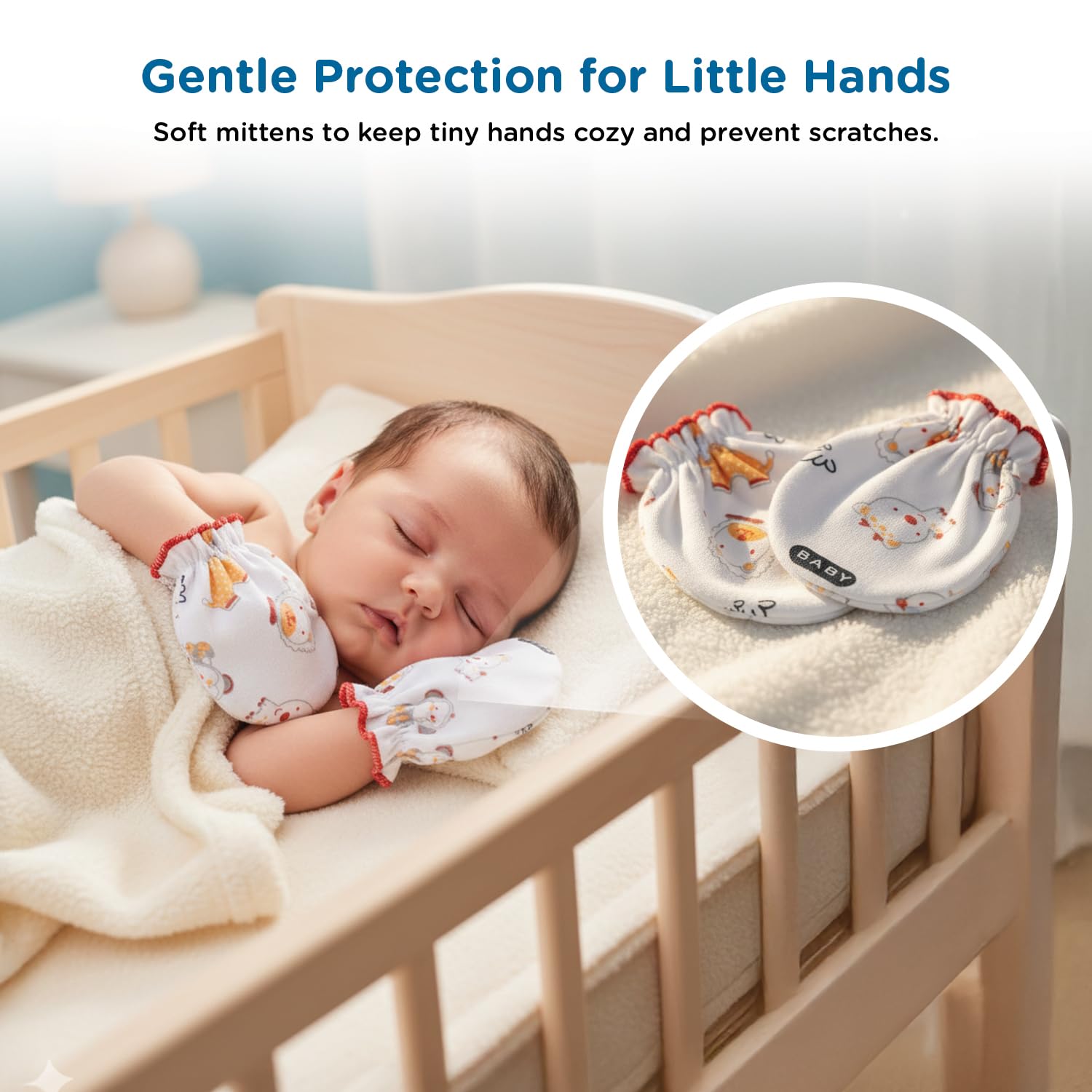 Mee Mee New Born Baby Gift Set | Soft Cotton Clothing Essentials for Infants/Baby Girls, Boys | Baby Shower Clothing Hamper (8 Pieces, Red)