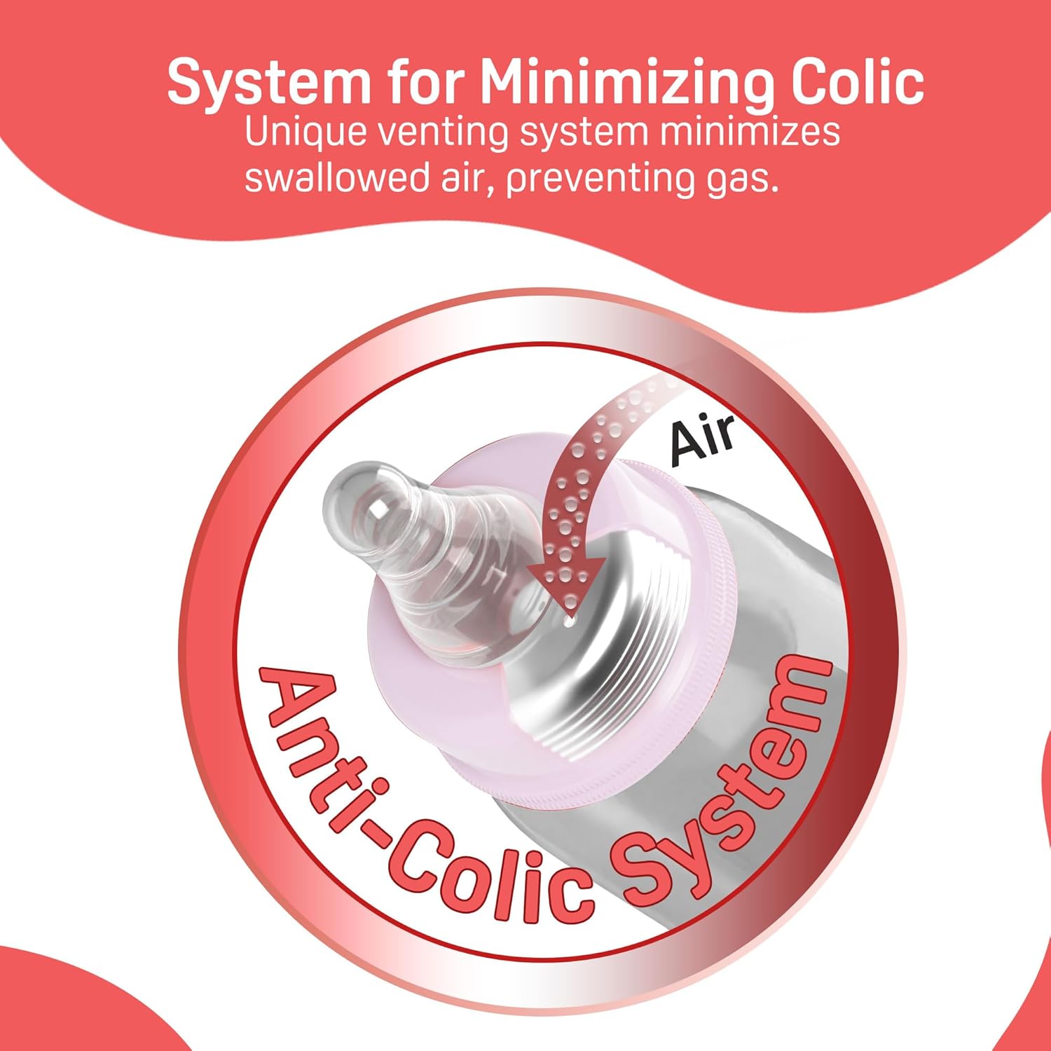 PIGEON Glass Feeding Bottle 240ML (Pink)