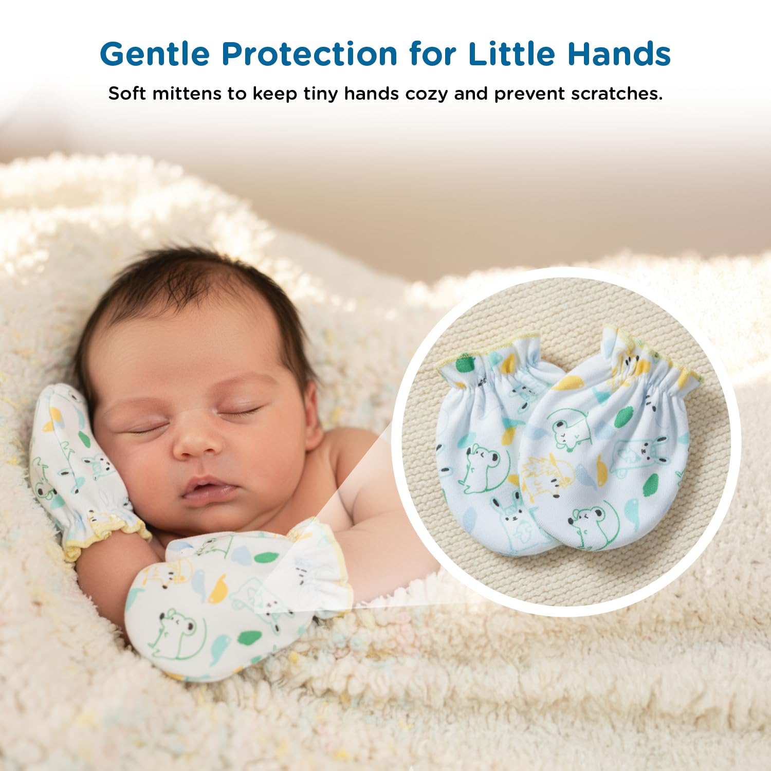 Mee Mee New Born Baby Gift Set | Soft Cotton Clothing Essentials for Infants/Baby Girls, Boys | Baby Shower Clothing Hamper| Ideal Gift for New Born Baby | 8 Pieces | (Square, Yellow)