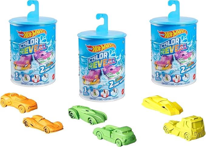 Hot Wheels Color Reveal 2-Pack, One Surprise Color Reveal with Each Transaction