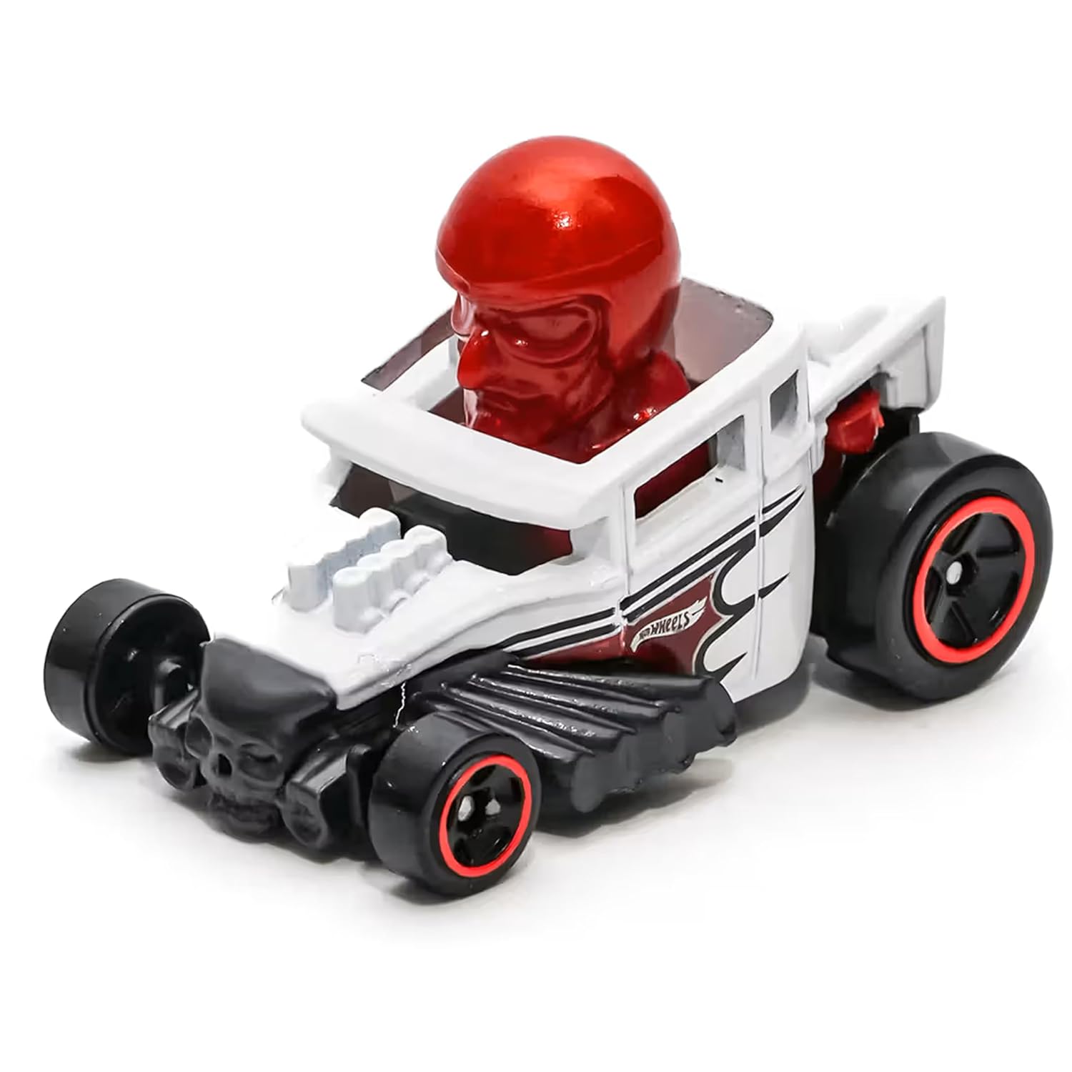 HW 1:64 Licensed Diecast Toy Car | Metal Scale Model for Kids & Collectors Miniature Car (HW EXPERIMOTORS -Skull Shaker White)