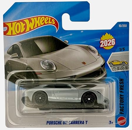 Hot Wheels Porsche 911 Carrera T Grey 1/5, 15/250