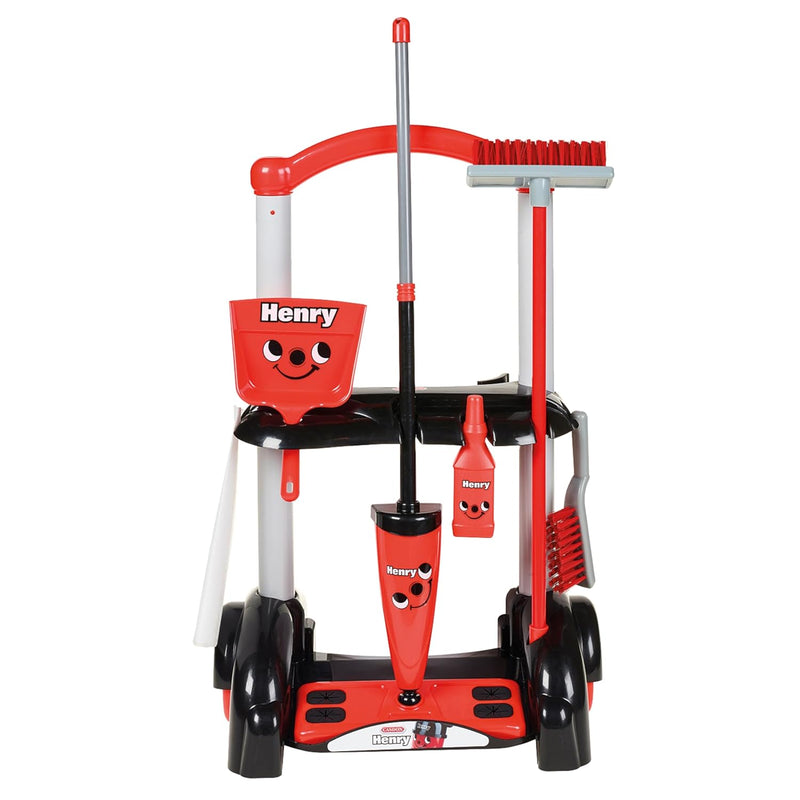 Casdon Henry Cleaning Trolley Red Toy Playset