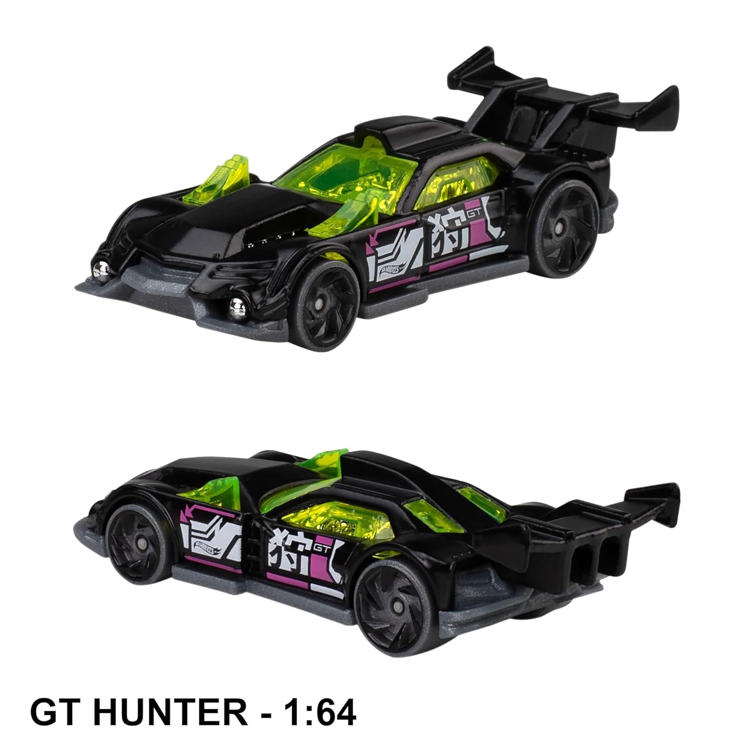 HW Pack of 5 Diecast 1:64 Toy Cars for Boys, Girls and Collectors - Best Gift Item (HW Cyber Noir)