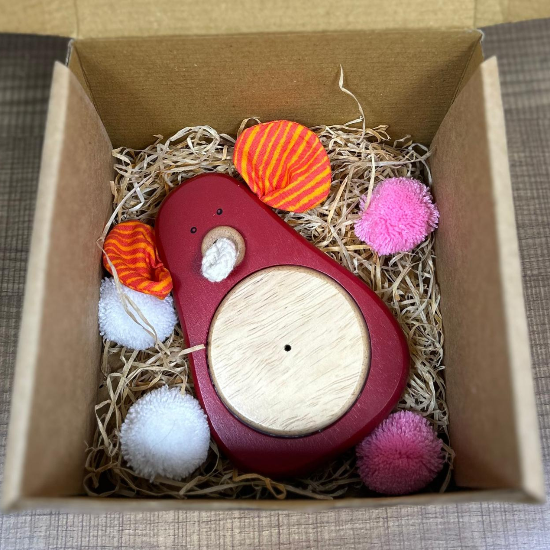 Wooden Toy For Kids: Elly Maracas Rattle Indoor Toy Made in Thailand