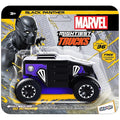 SKOODLE Kid Marvel Pull-Back Monster Truck - Black Panther Edition, Marvel Inspired Toy Bikes with Sturdy and Long-Lasting Construction, Enhances Motor Skills and Fun Vehicle Toy for Gifting - Blue