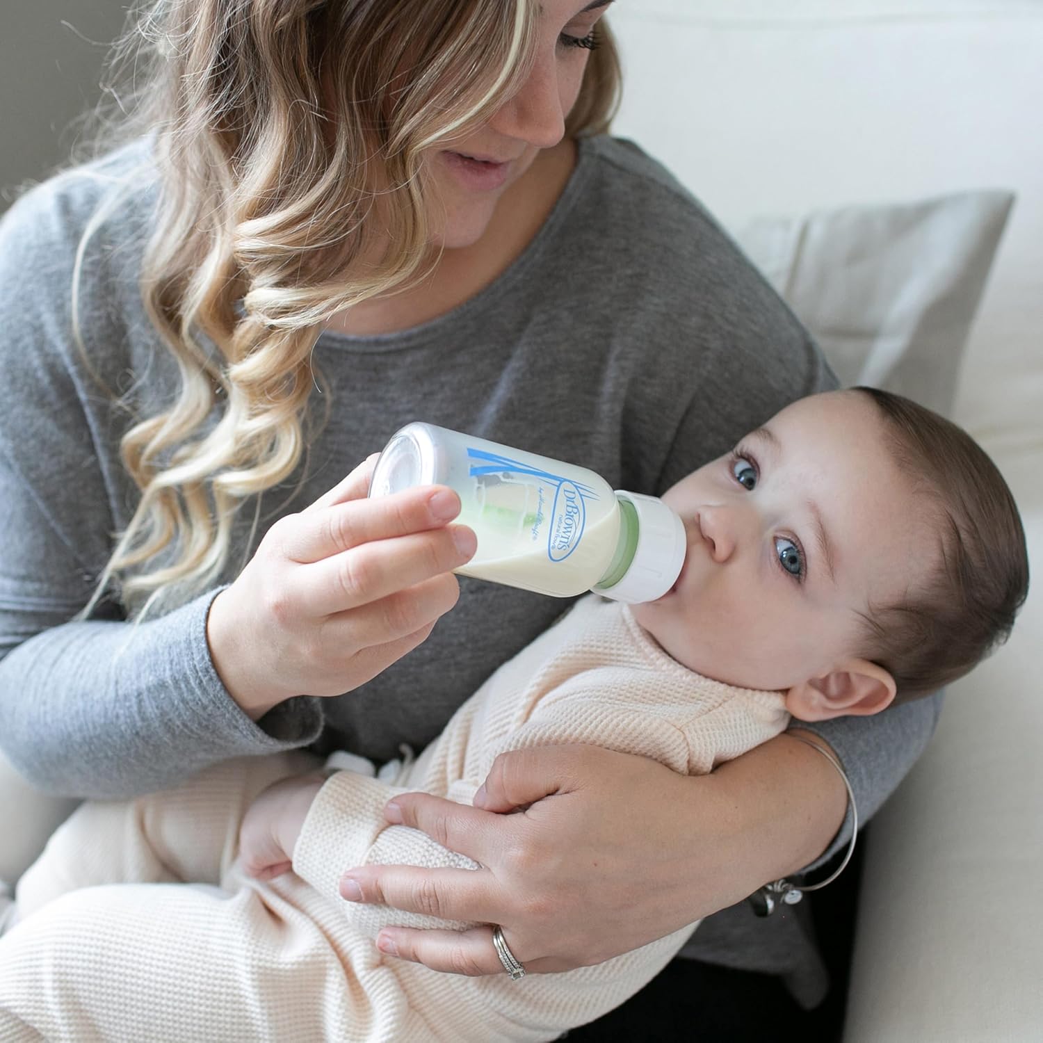 Dr. Brown's Natural Flow Options+ Narrow Neck Glass Baby Bottle  (120ml)