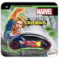 SKOODLE Marvel Pull-Back Rider Bike for Kids - Captain Marvel Motorcycles, Marvel Inspired Toy Bikes with Sturdy and Long-Lasting Construction, Enhances Motor Skills & Fun Vehicle Toy for Gift - Blue