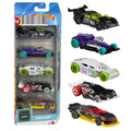 HW Pack of 5 Diecast 1:64 Toy Cars for Boys, Girls and Collectors - Best Gift Item (HW Cyber Noir)