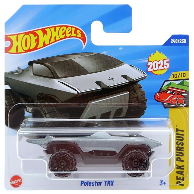 Hot Wheels Polestar TRX [Silver] Peak Pursuit 10/10, 248/250, New for 2025! 1:64 Scale Diecast Vehicle