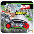 SKOODLE Marvel Pull-Back Rider Bike for Kids - Thor Edition Motorcycles, Marvel Inspired Toy Bikes with Sturdy and Long-Lasting Construction, Enhances Motor Skills and Fun Vehicle Toy for Gift - Grey