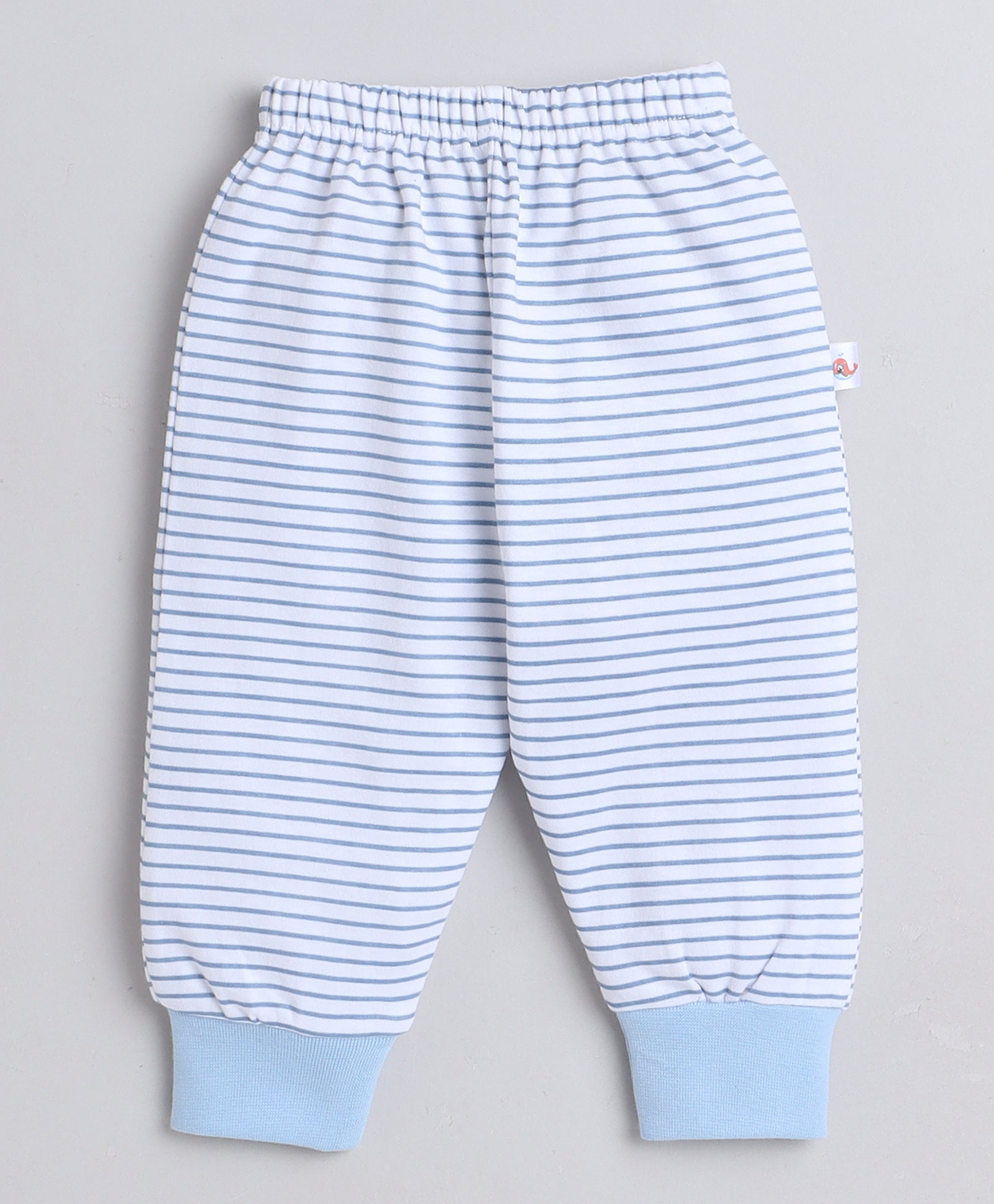 Sky Blue & White Full Length Boys Pyjamas Pack Of 4
