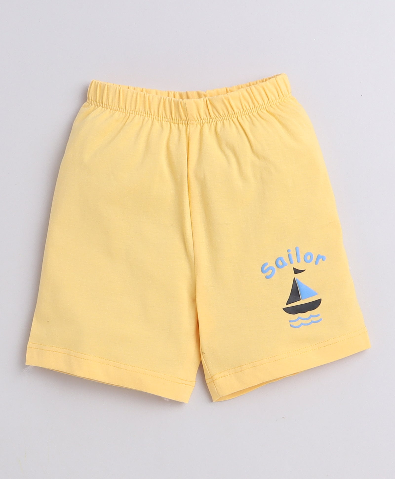 Sky Blue & Yellow Boys Shorts Pack Of 2