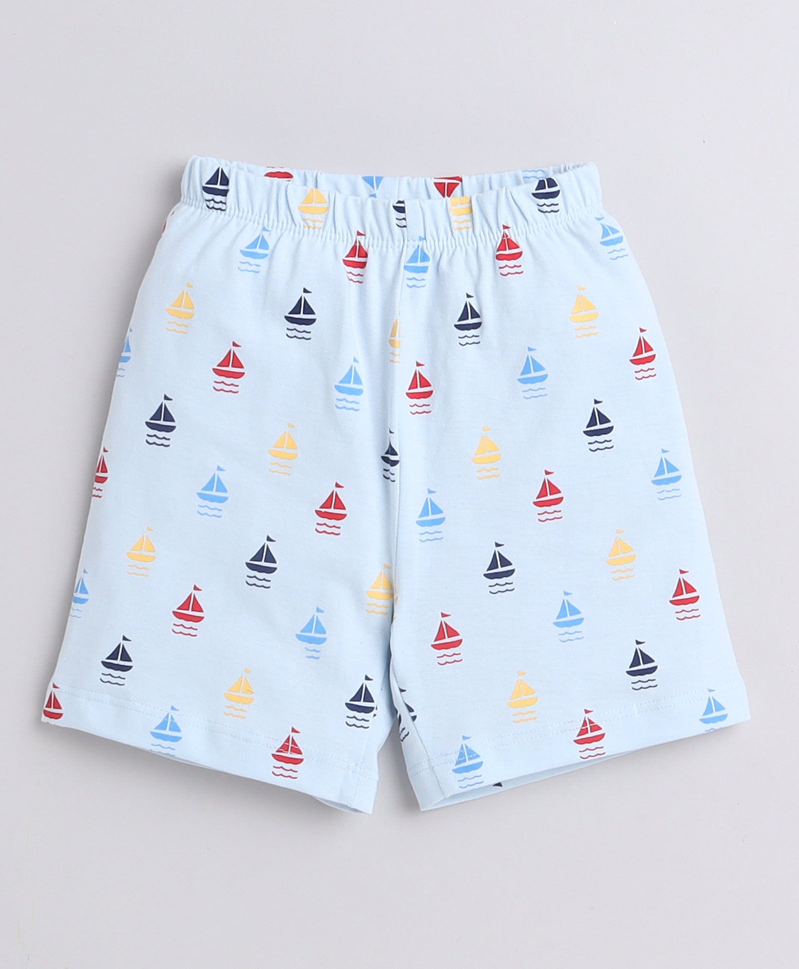 Sky Blue & Yellow Boys Shorts Pack Of 2