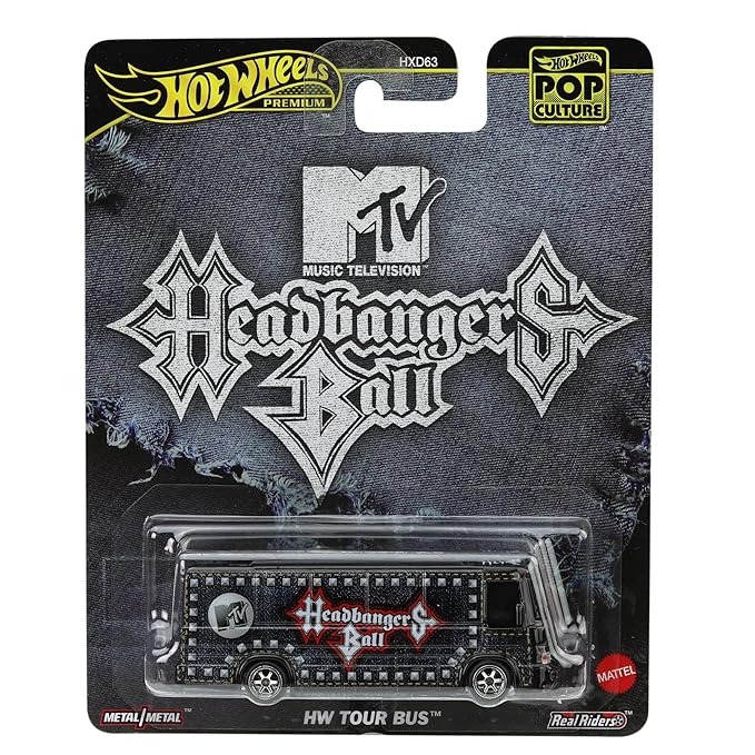 Hot Wheels Tour Bus, 1:64 Scale Die-Cast Replica from Popular Movie, TV Show or Video Game (Styles May Vary)