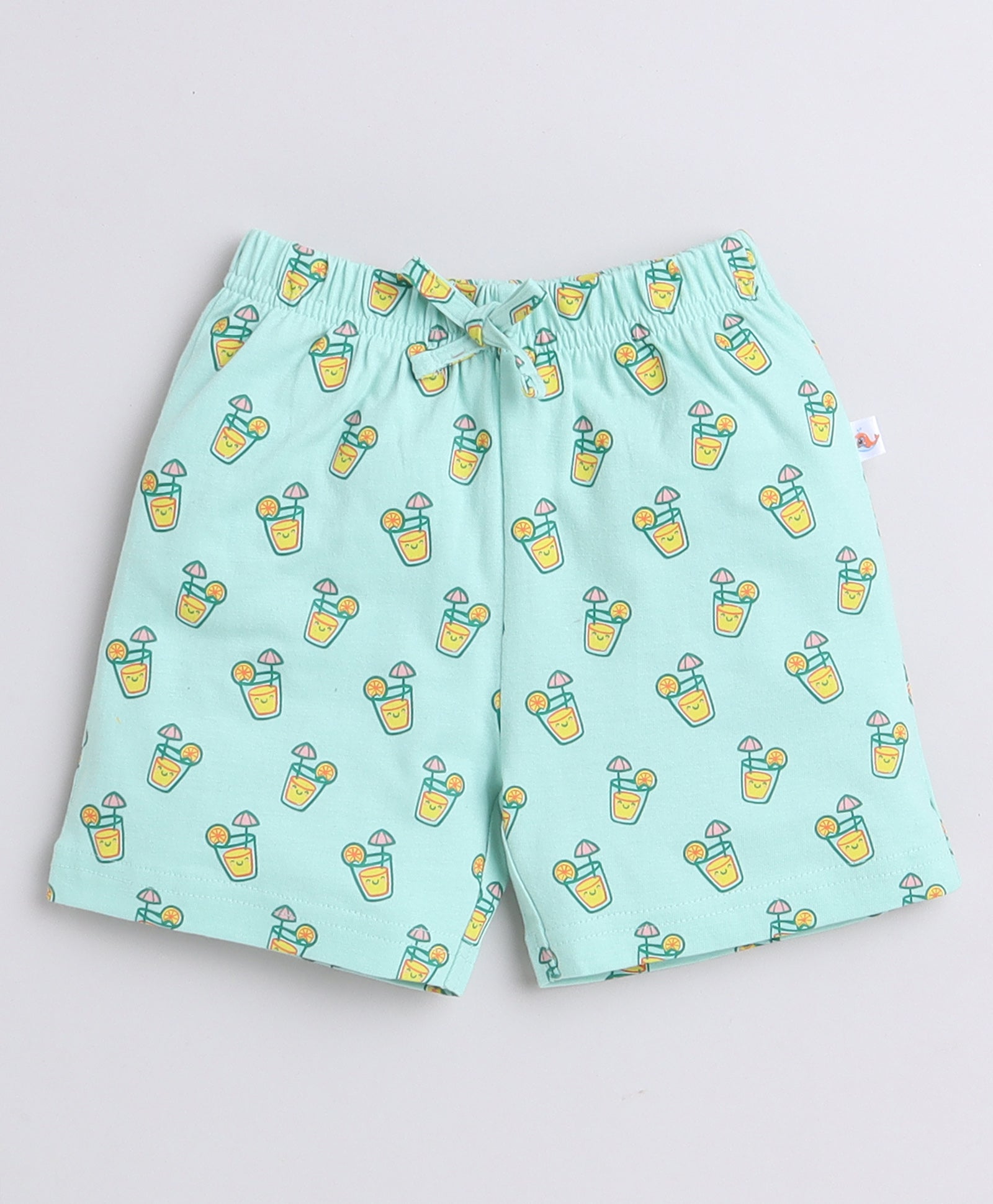 Mint & Yellow Boys Shorts Pack Of 2