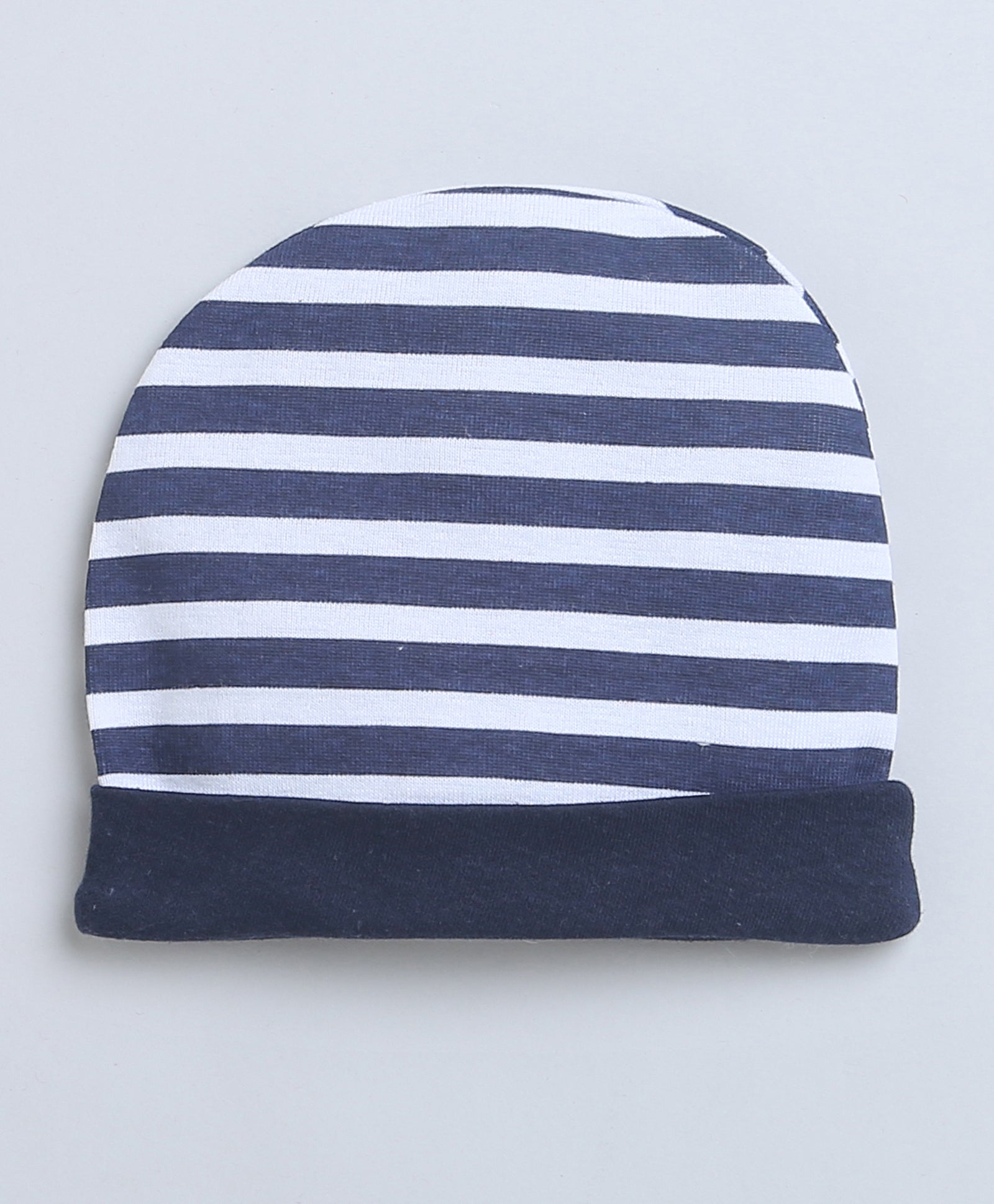 Navy & Orange Baby Boys Round Cap Pack Of 2