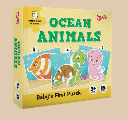 BABY'S FIRST PUZZLE-OCEAN ANIMALS