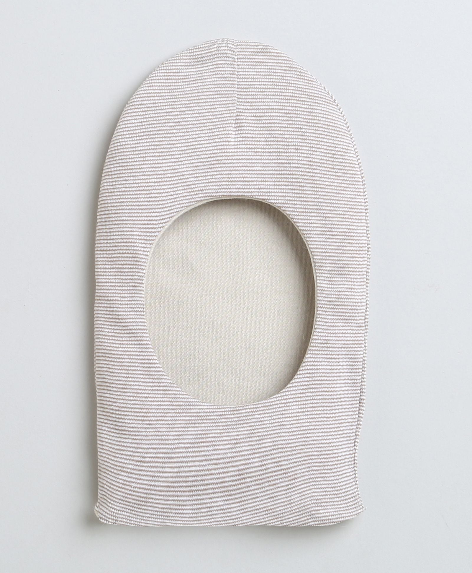 Beige & White Girls Cotton Reversible Monkey Cap Pack Of 2