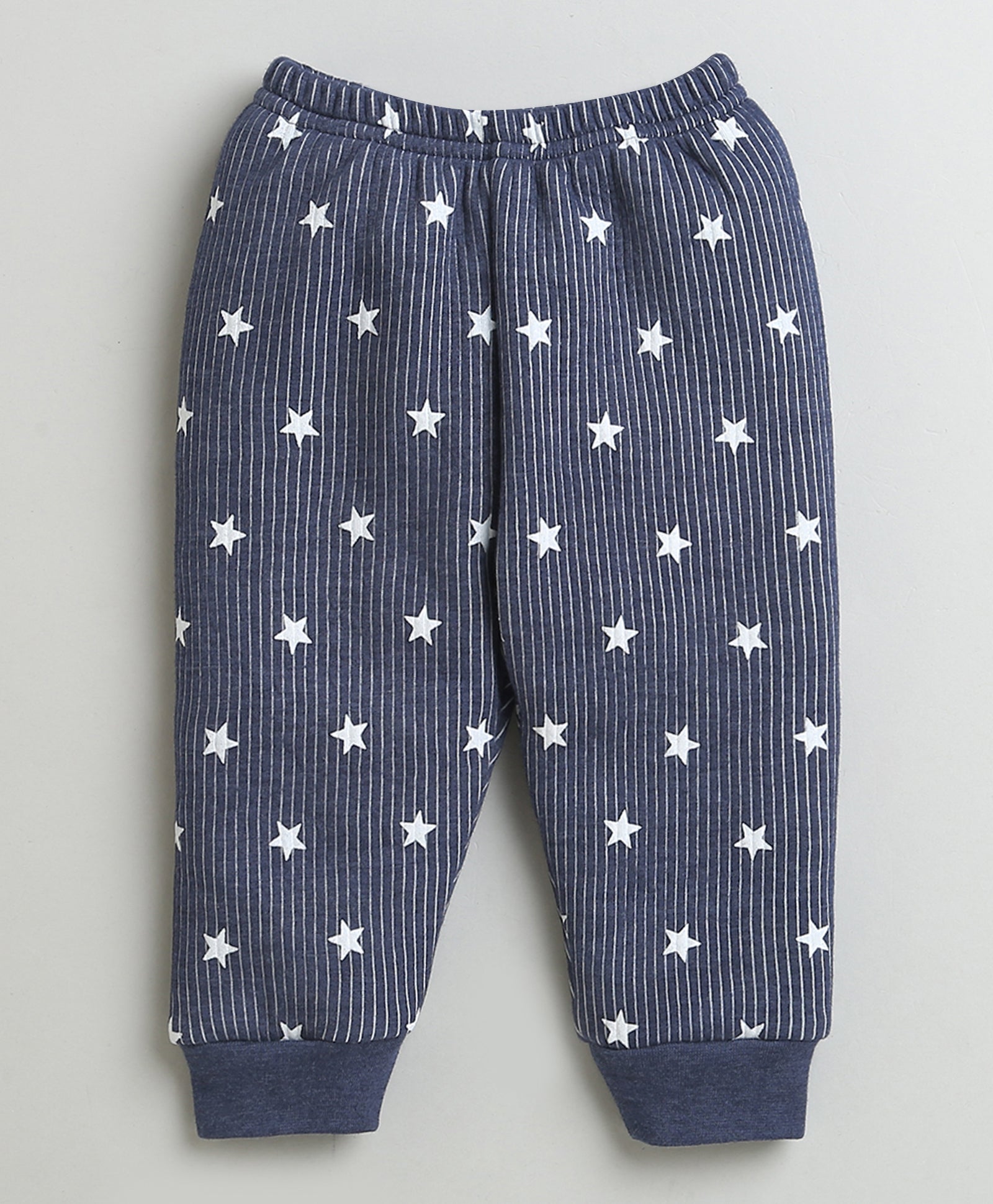 Charcoal Grey Boys Full Sleeves Cotton Thermal Jabla & Jogger Set