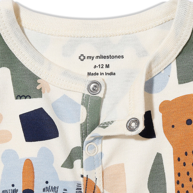 Nature Friends Front Open Romper