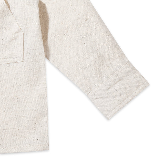 Mandarain Collar Shirt - Cream