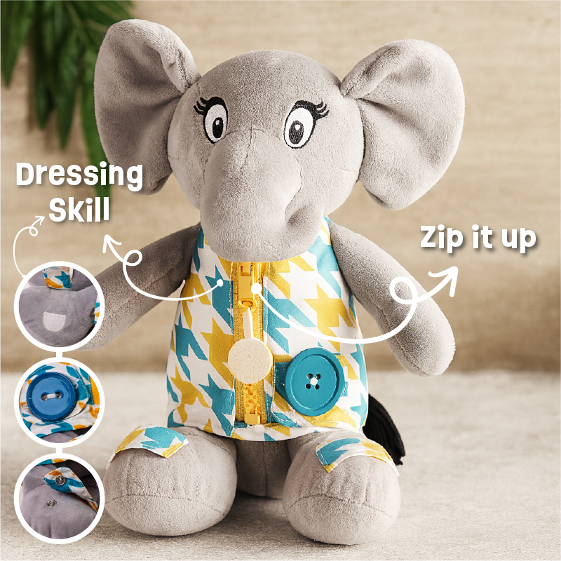 Dressing Skill Teacher Soft Toy - Perfect gift for toddlers