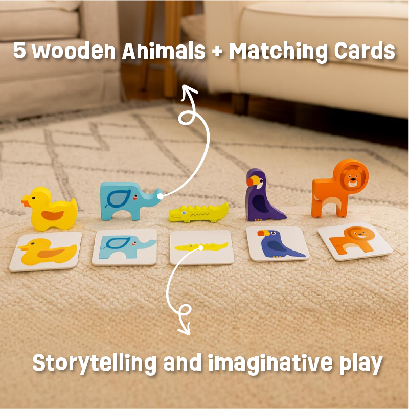 Little Wild Friends with Matching Cards
