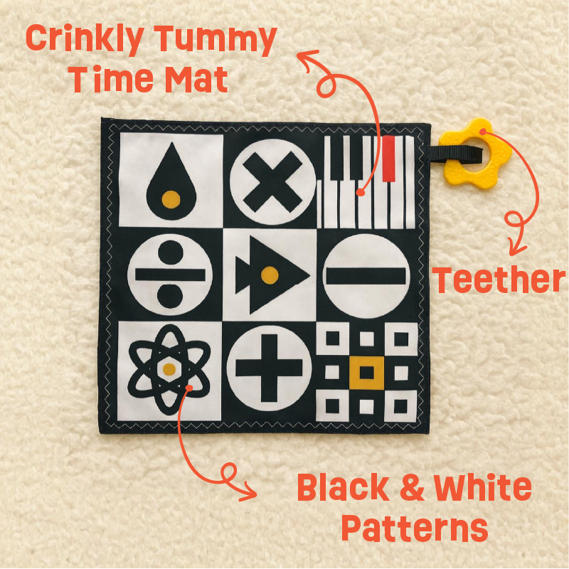 Crinkle Mat - Tummy Time Fun