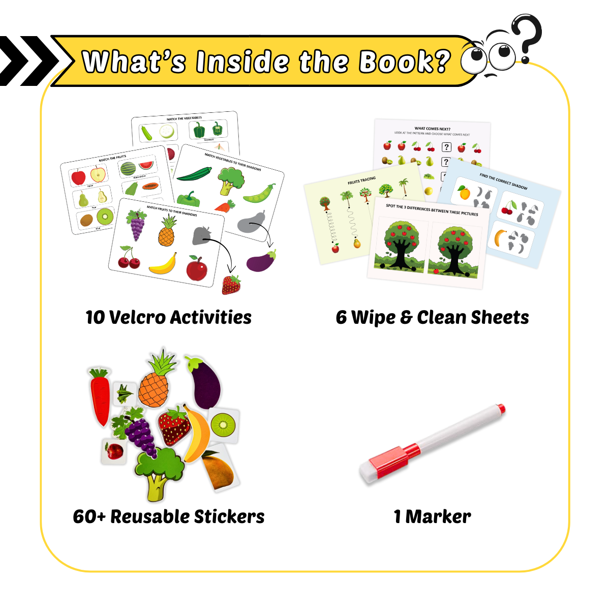 Fruits and Vegetables Busy Book