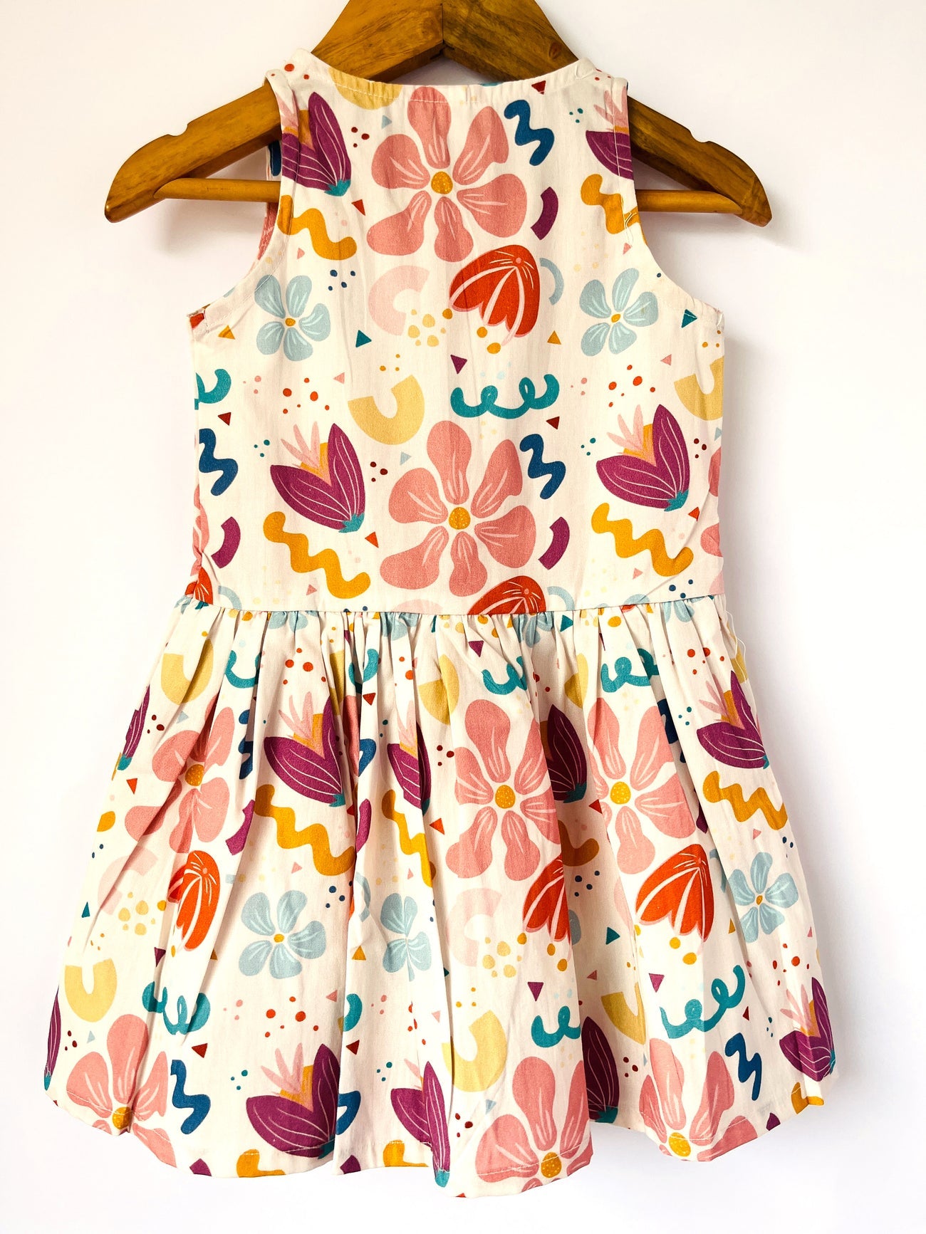 Abstract Floral Dress