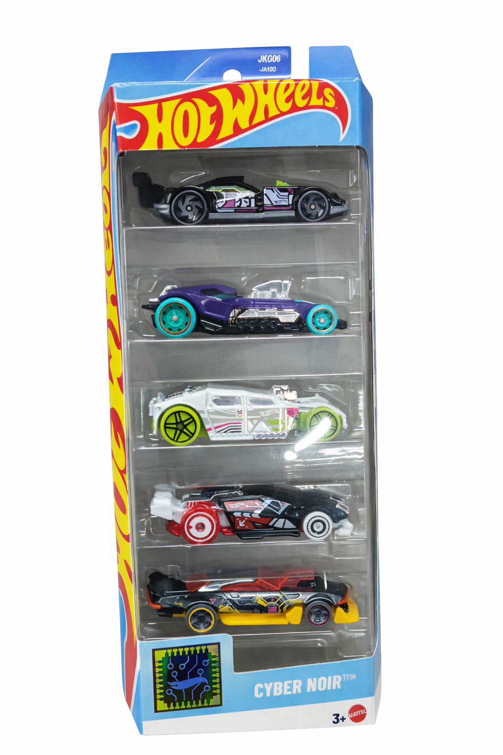 Hot Wheels Cyber Noir Themed 5-Car Die-Cast Vehicle Pack