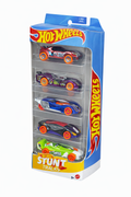 Hot Wheels Stunt Tracks Die-Cast Racing Cars – Pack of 5