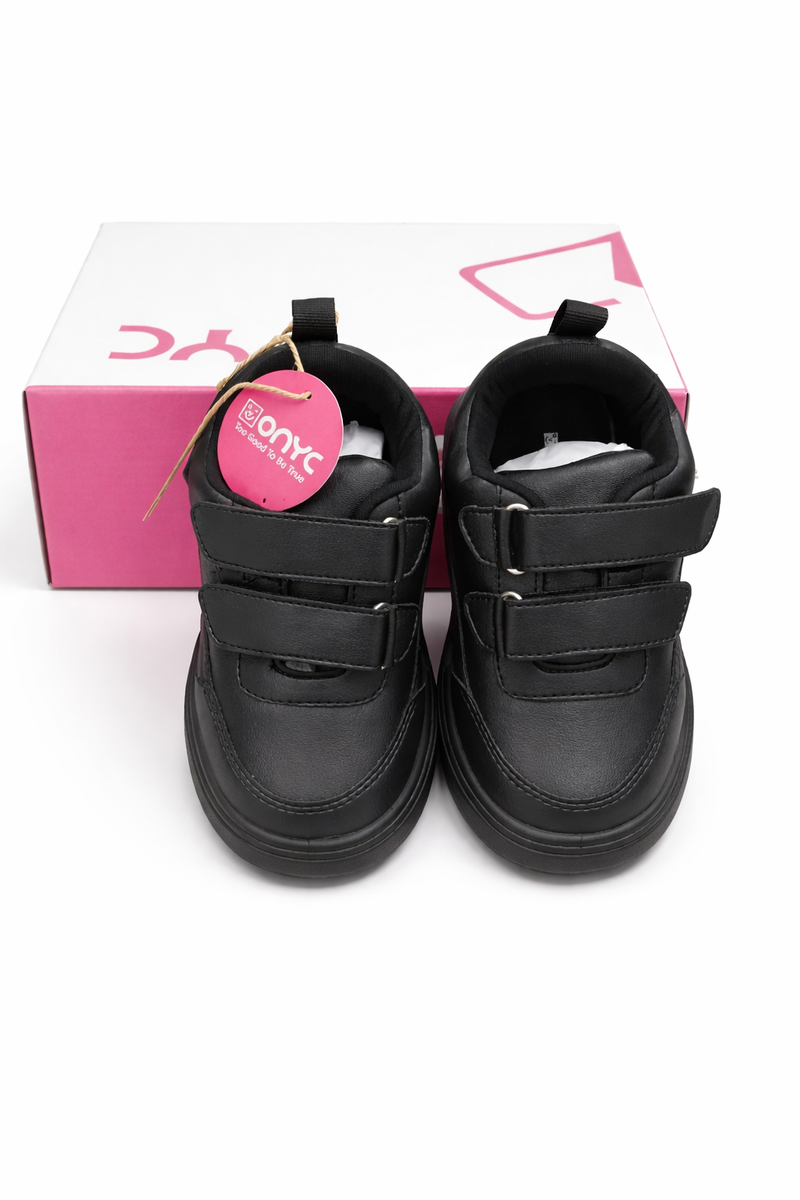 Lace Free Premium School Shoes Black