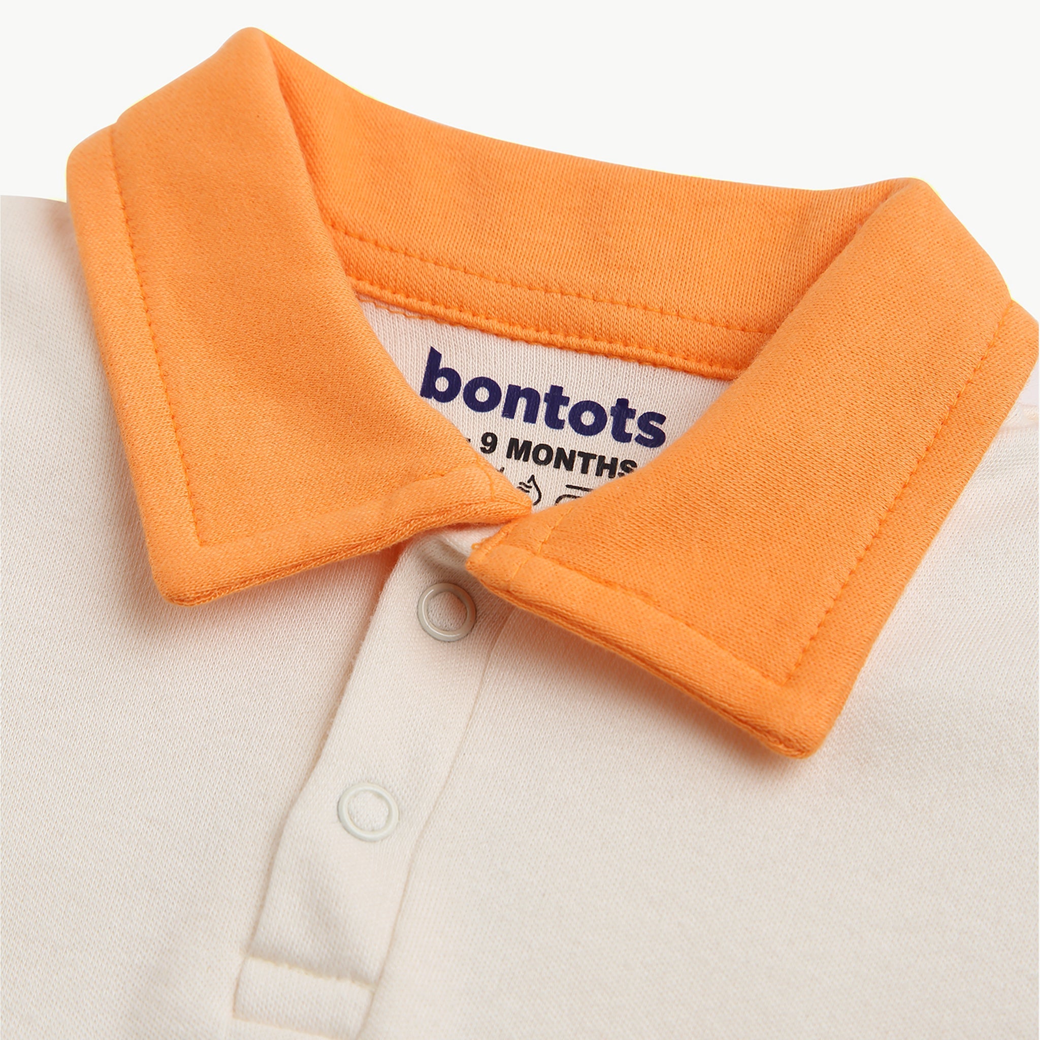 Baby Racer Elite Polo Romper – 100% Organic Cotton