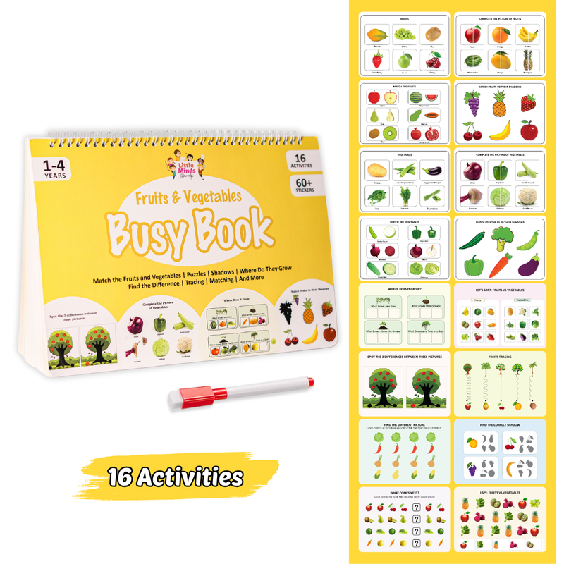 Fruits and Vegetables Busy Book
