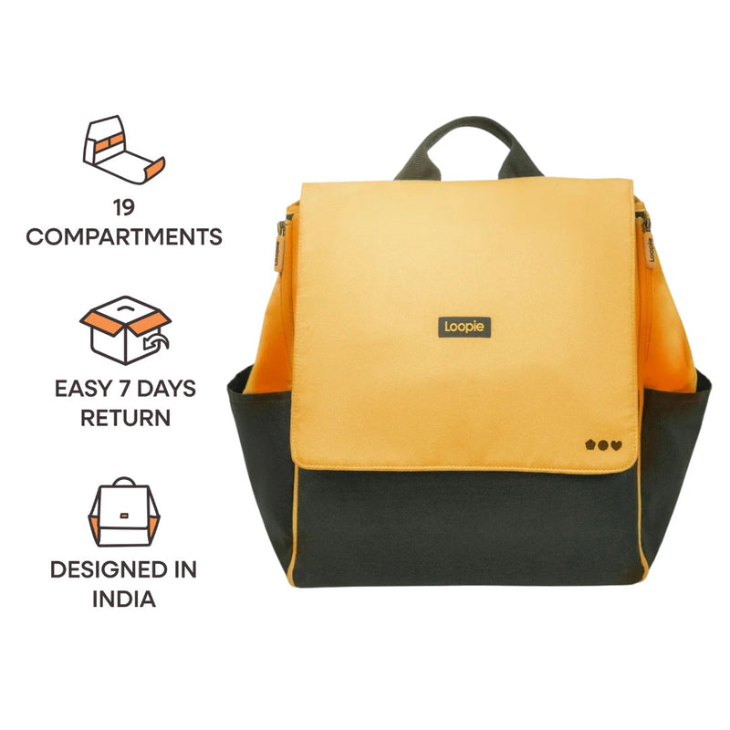 Loopie Robin Diaper Bag (Orange)