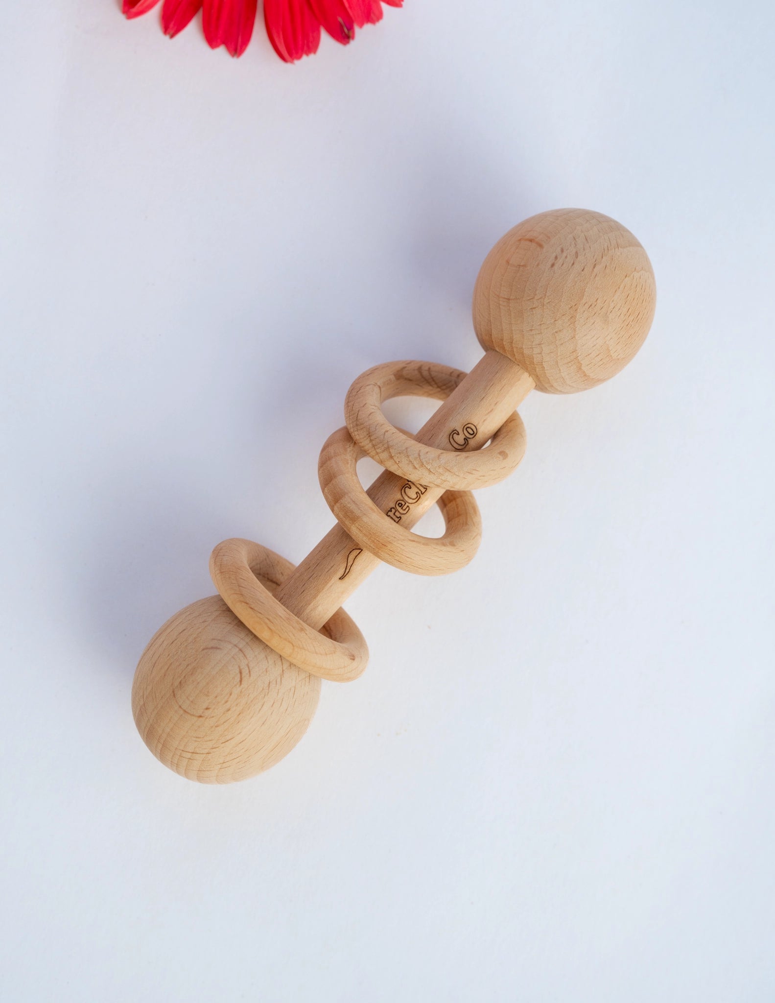 Pure Play Wooden Baby Rattle