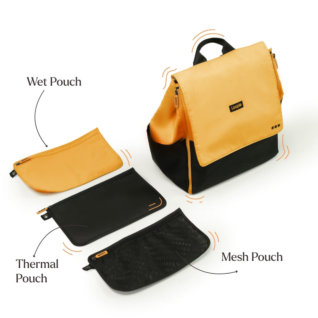 Loopie Robin Diaper Bag (Orange)