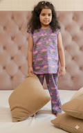 Lotus Print PJ set (Half Sleeves)