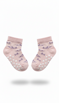 Kids Fancy Girls Ankle Socks Pink Smile