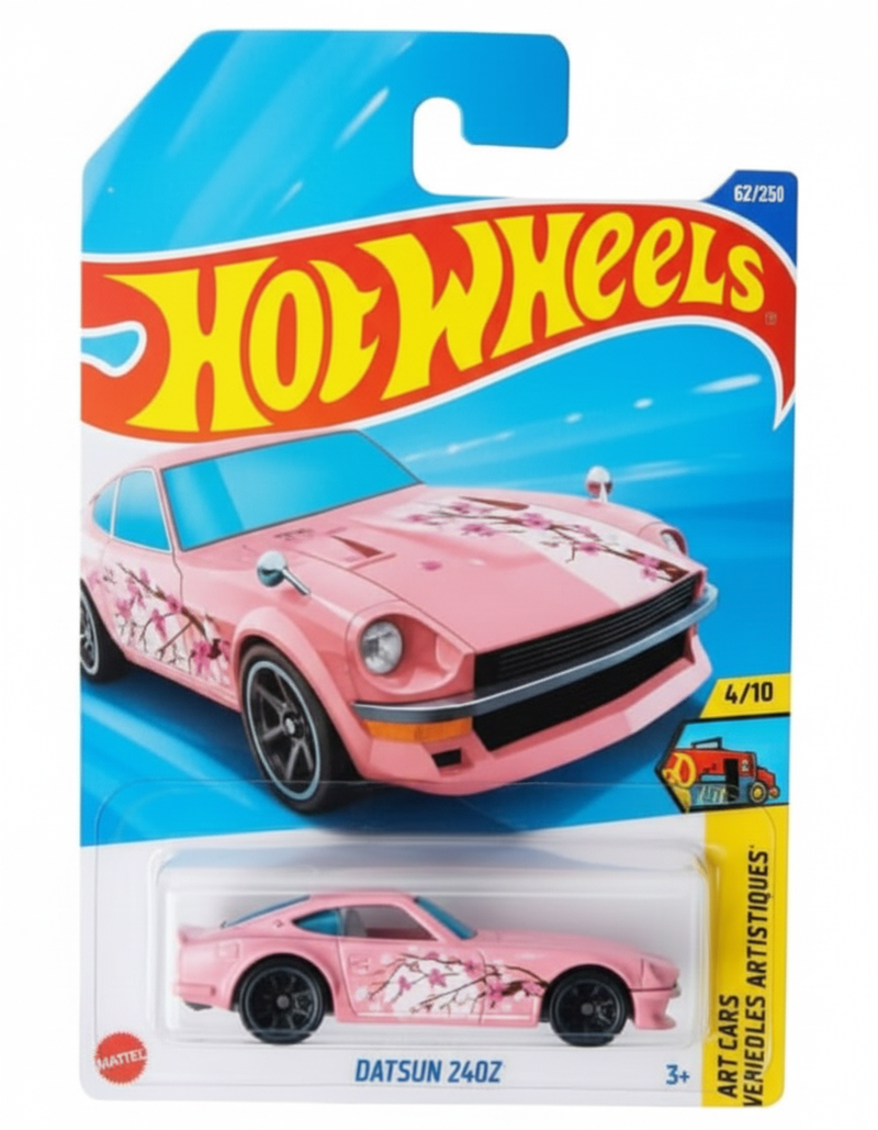 HOT WHEELS DATSUN 240Z 4/10 DIE CAST TOY CAR M CASE  (Pink, Pack of: 1)